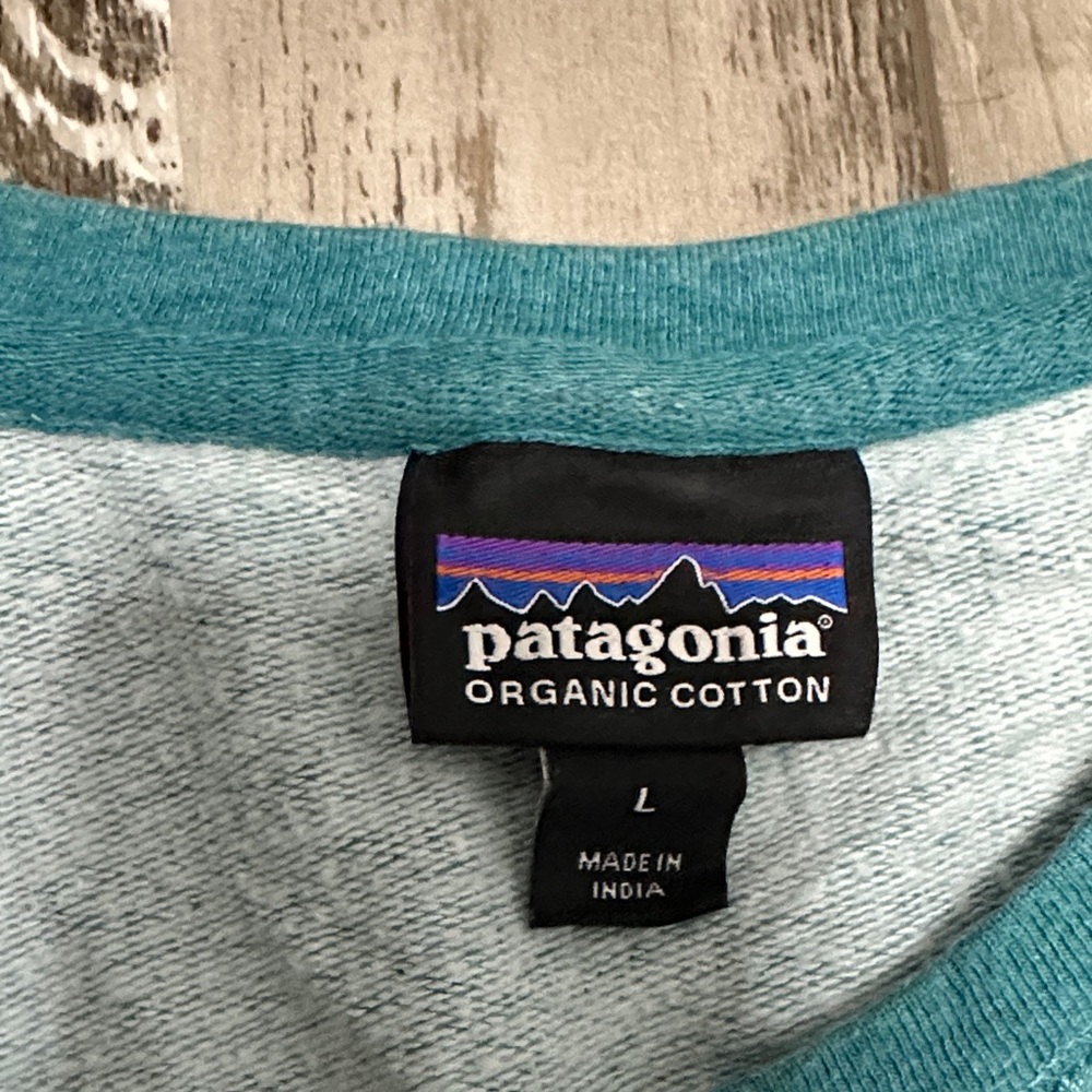 Patagonia Teal and Gray Sweatshirt - Picture 3 of 9